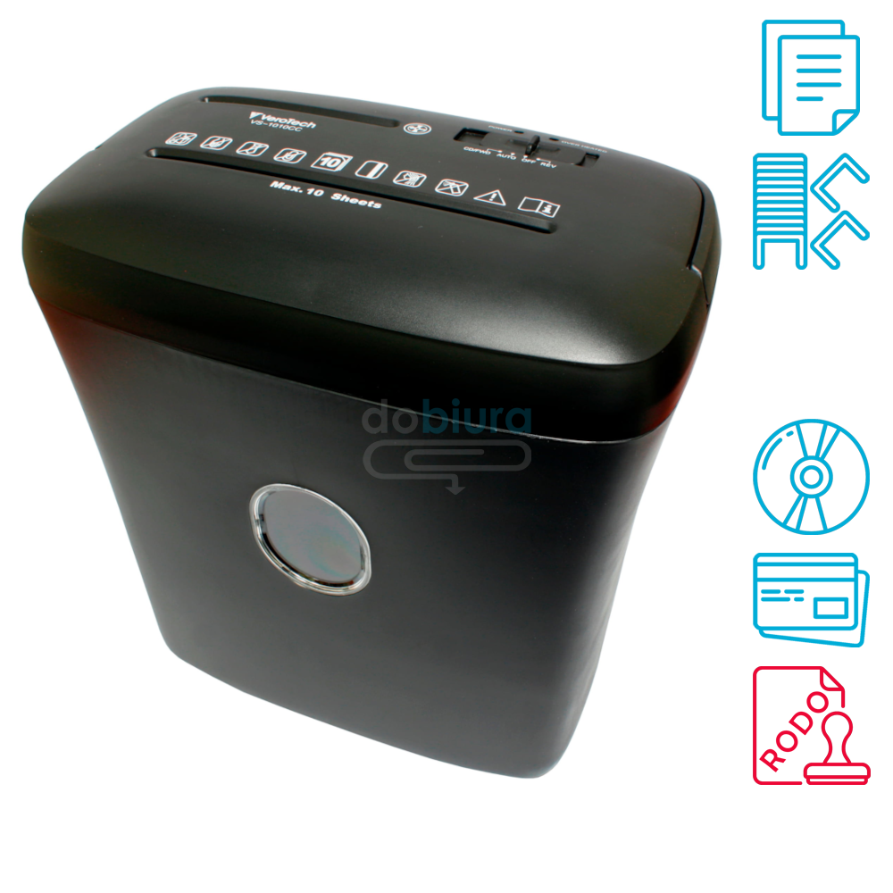 kluczowe cechy niszczarki do biura VS-1010