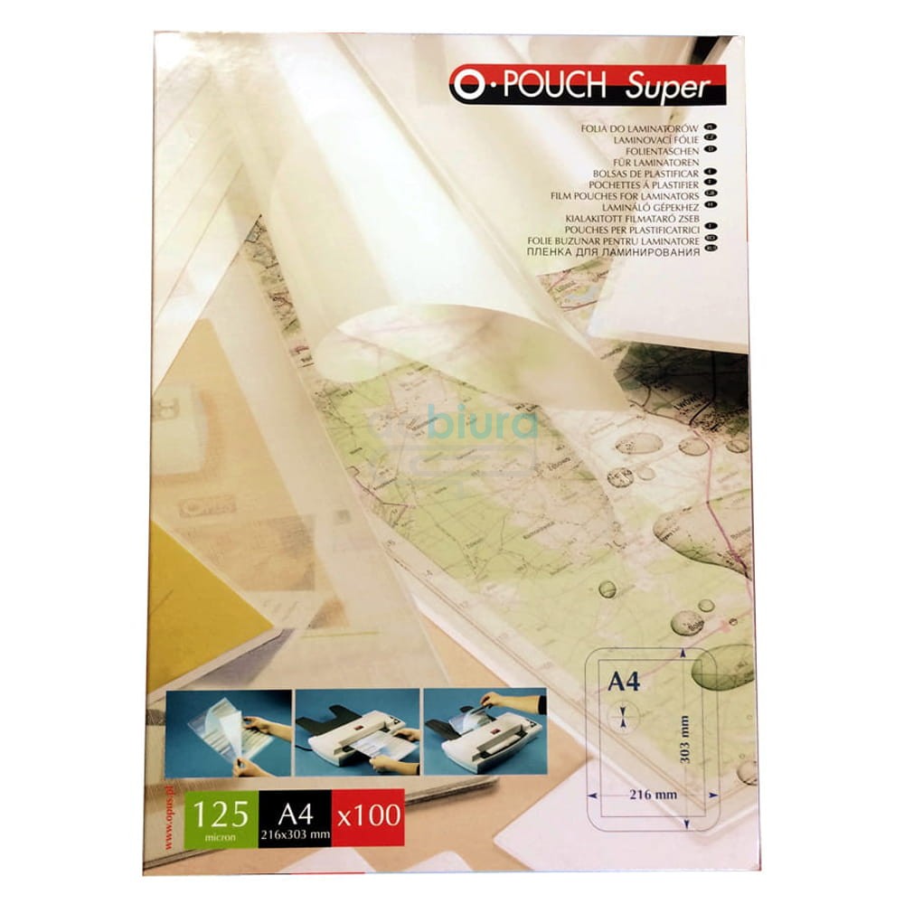 Folia do laminowania Opus A4 100 sztuk 125 mikronów