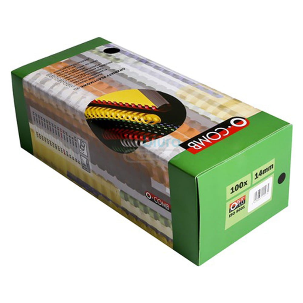 Spirale do bindowania plastikowe Opus 100 sztuk 14 mm czarne