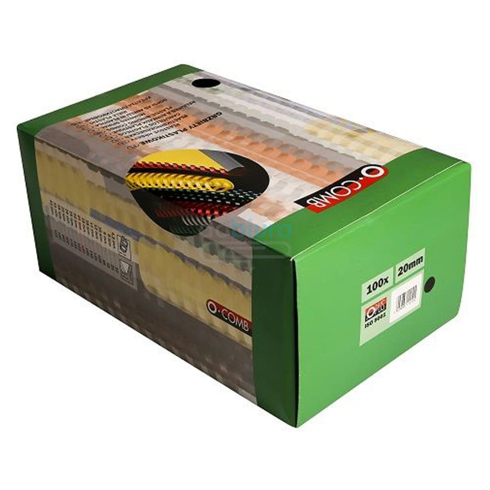 Spirale do bindowania plastikowe Opus 100 sztuk 20 mm czarne