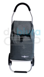 TROLEJ Wózek na zakupy torba zakupowa szara składana 36 litrów