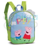 Plecak dziecięcy przedszkolny ŚWINKA PEPPA GEORGE i PEPPA błękitny 6L