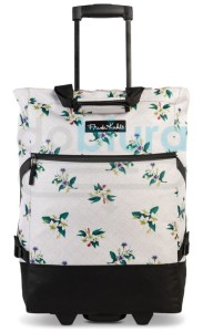 WÓZEK NA ZAKUPY beżowy z motywem kwiatów Frida Kahlo 36 litrów