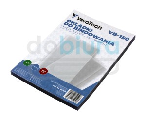 Okładki do bindowania przezroczyste na przód 100 szt. Verotech VB-150