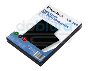 Okładki do bindowania czarne skóropodobne na tył 100 szt. Verotech VB-160
