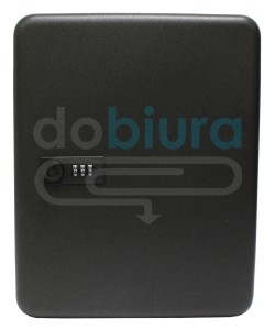 Szafka wisząca na 45 kluczy czarna z zamkiem szyfrowym Verotech