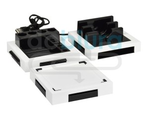 MONOLITH Modułowy przybornik biurowy z USB